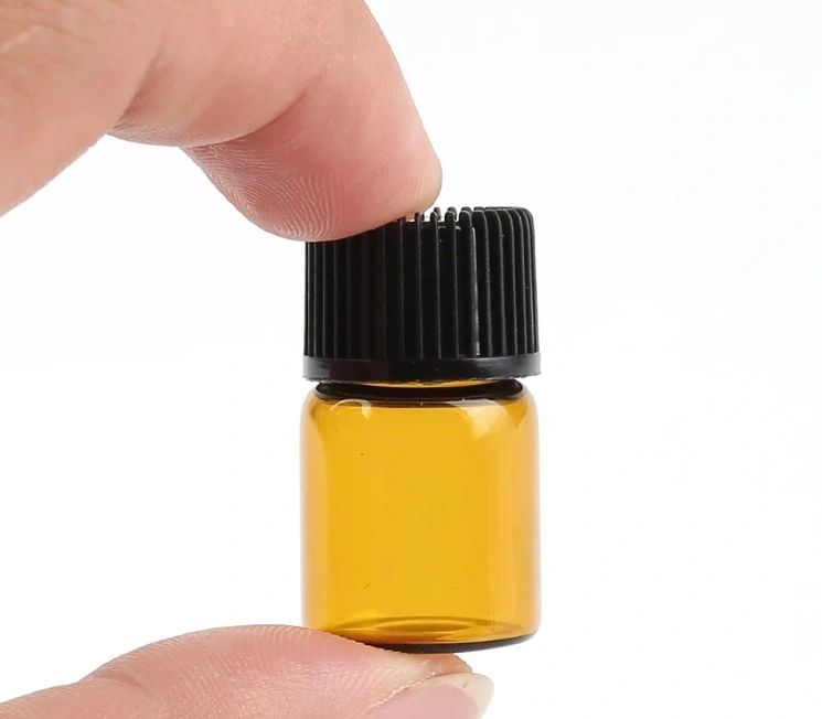 Mini Amber 2ml Glass bottles