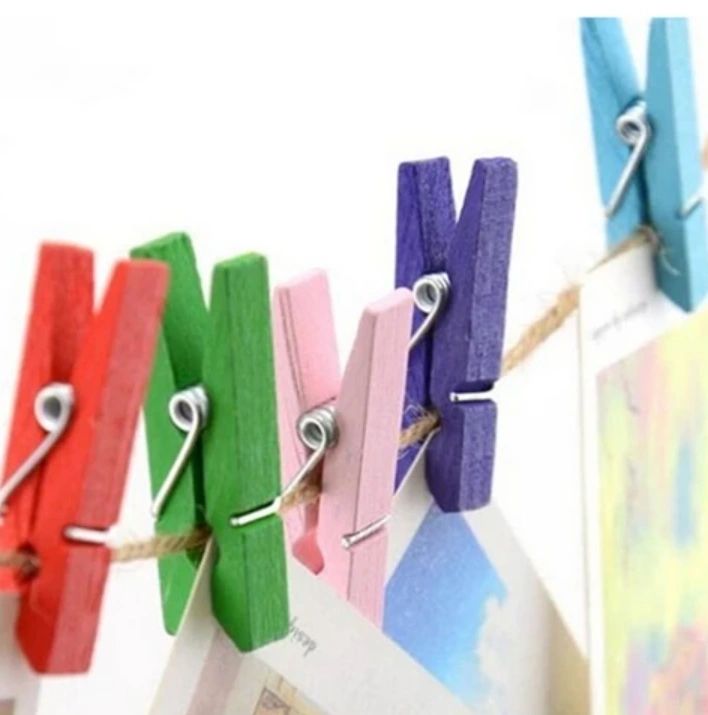 Mini wooden pegs pack of 25