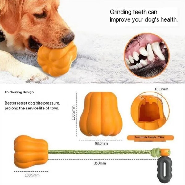 Heavy Duty Pumpkin Dog Toy